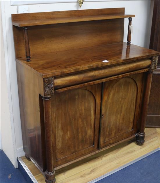 A William IV mahogany chiffonier, W.108cm